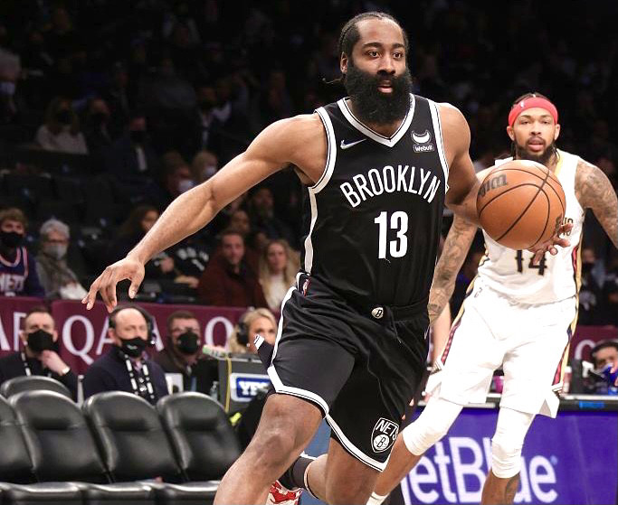  篮网杜兰特伤退，哈登单核难救颓势  